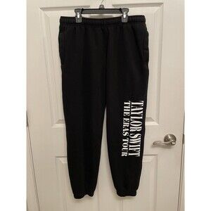 Taylor Swift The Eras Tour Black Jogger Sweatpants Official Tour Merch Medium